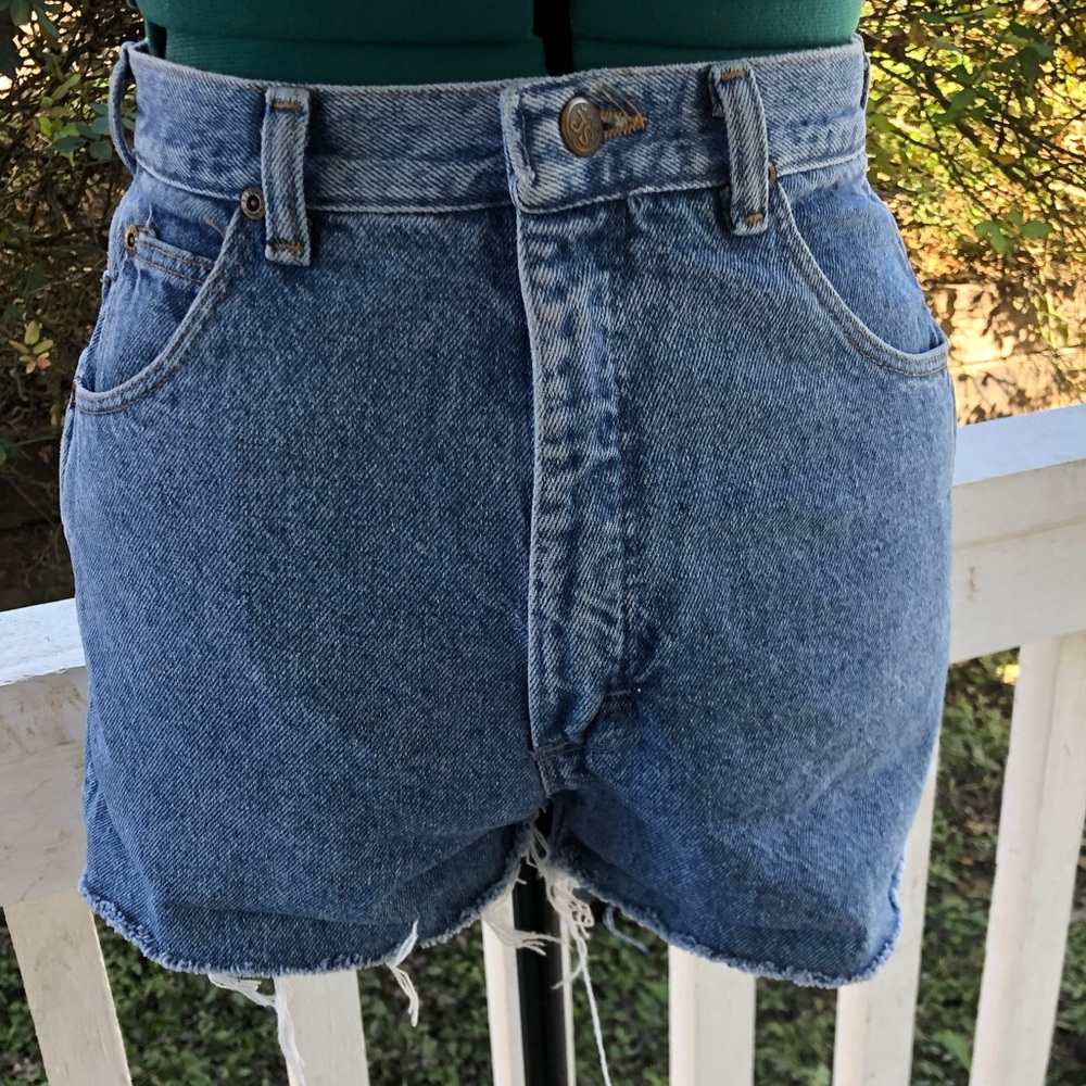 Western cutoff denim shorts